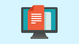 Tile-Communications-Newsletter Illustration of a desktop monitor