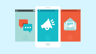 Tile-Communications-Payment-News Illustration of three mobile screens